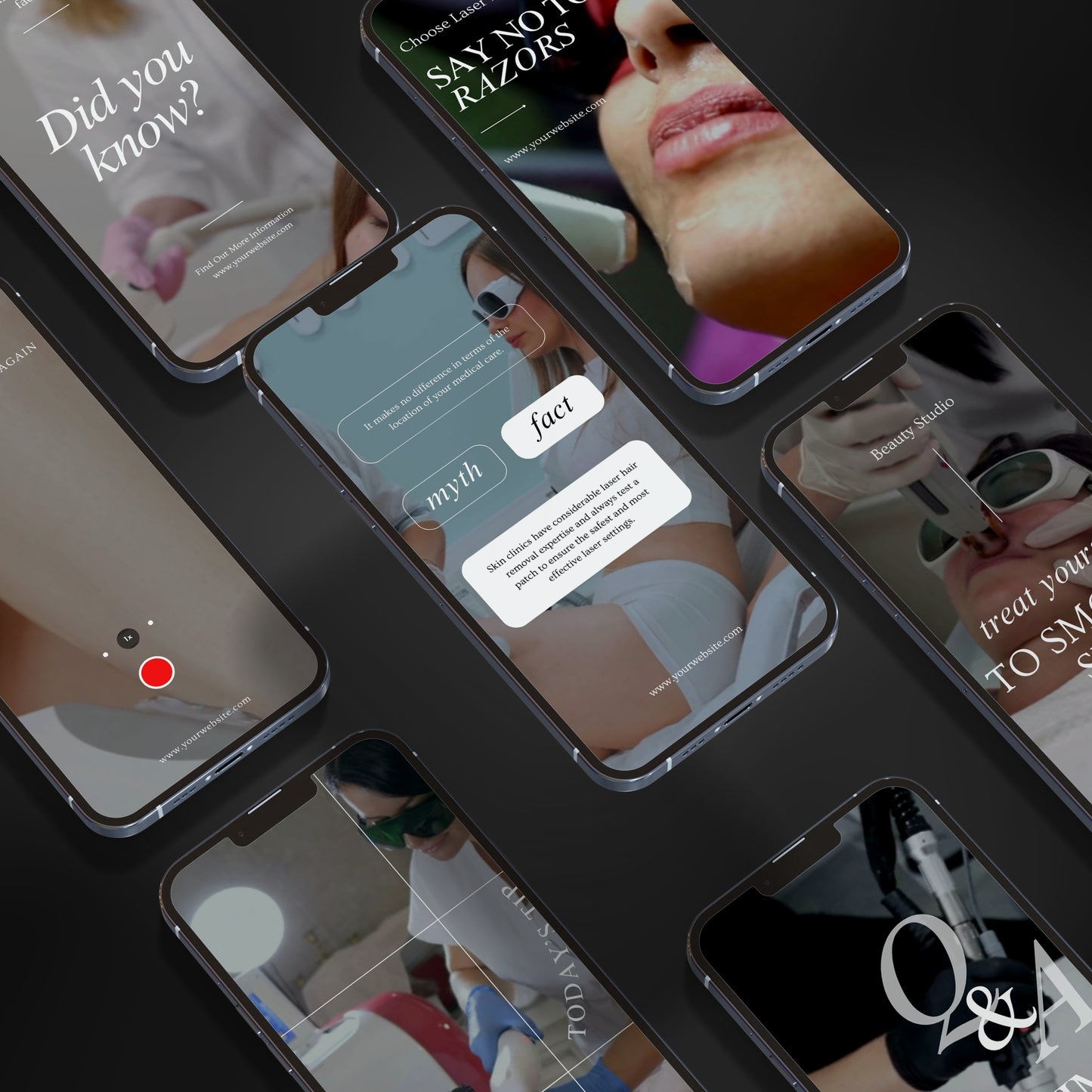 Laser Hair Removal Social Media Video Reels