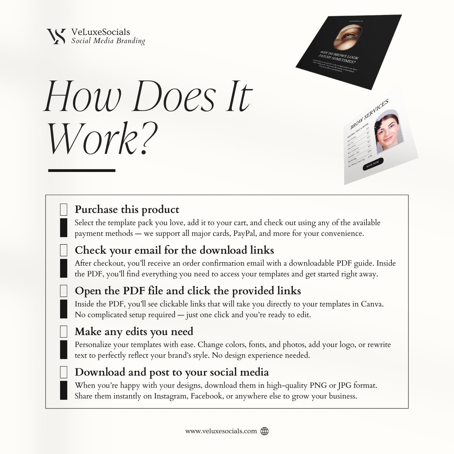 Brow Technician Social Media Template