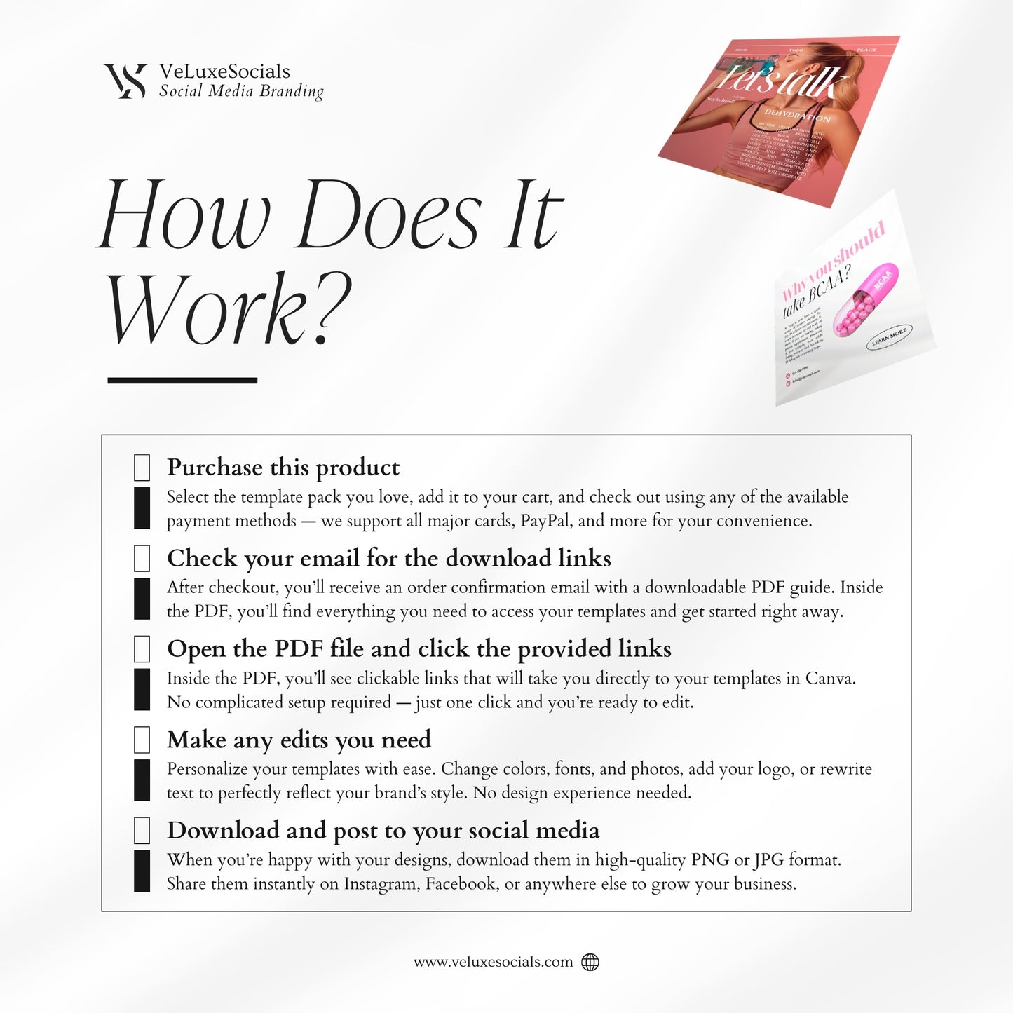 Fitness Coach Social Media Templates For Her