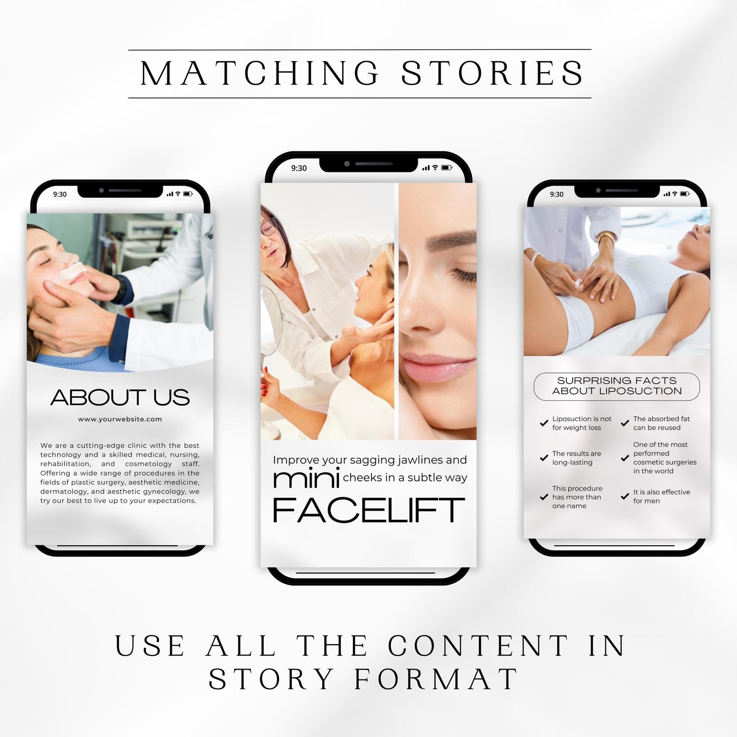 Plastic Surgery Instagram Templates
