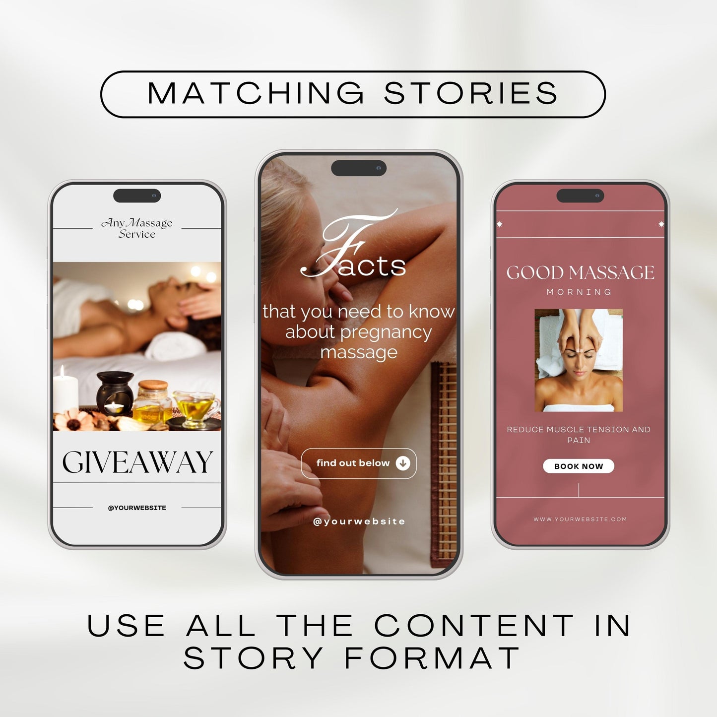 Massage Therapy Instagram Templates