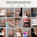 80 Instagram-Vorlagen für Zahnveneers