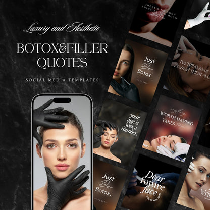 Botox&filler social media quote pack