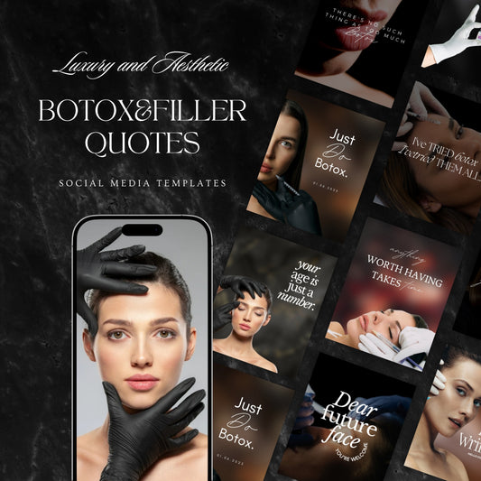 Botox&filler social media quote pack