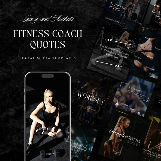 Fitness Coach Social Media Quote Templates