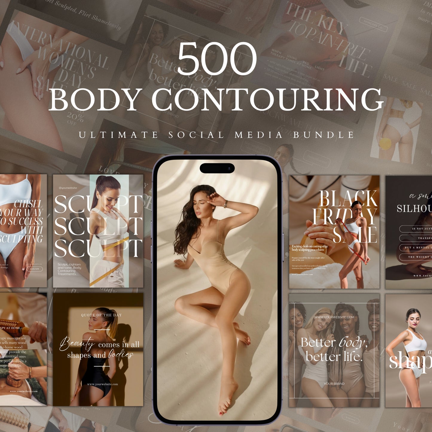 500 Body Contouring Social Media Bundle