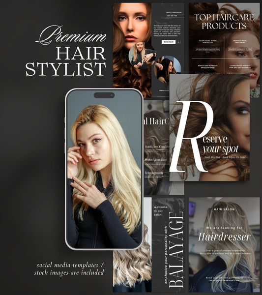 Black HairStylist Instagram Templates