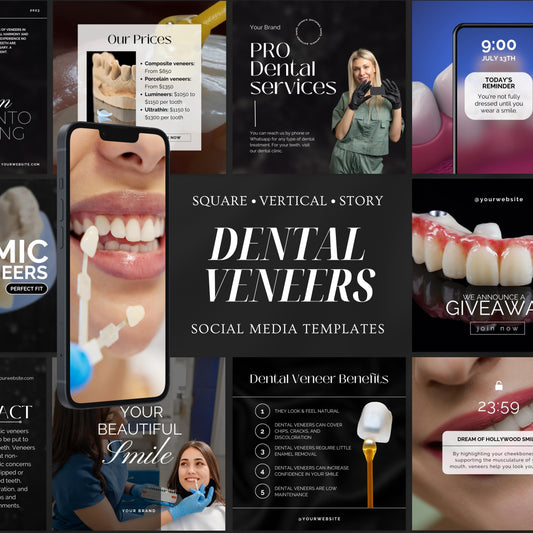 80 Dental Veneers Instagram Templates