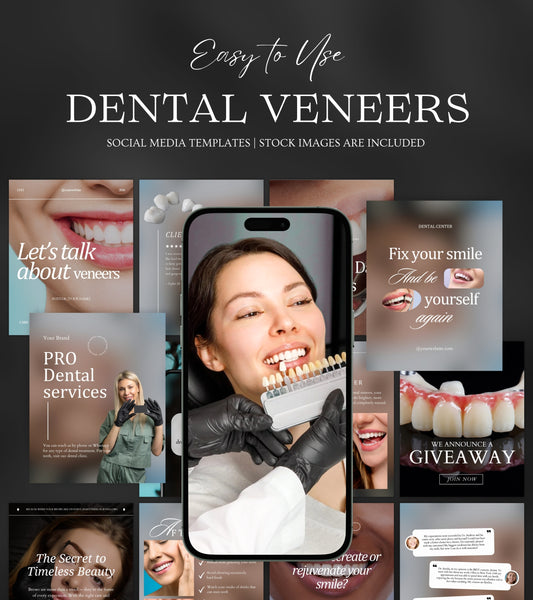 Dental Veneers Social Media Pack