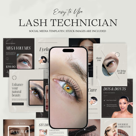 Lash Technician Social Media Pack