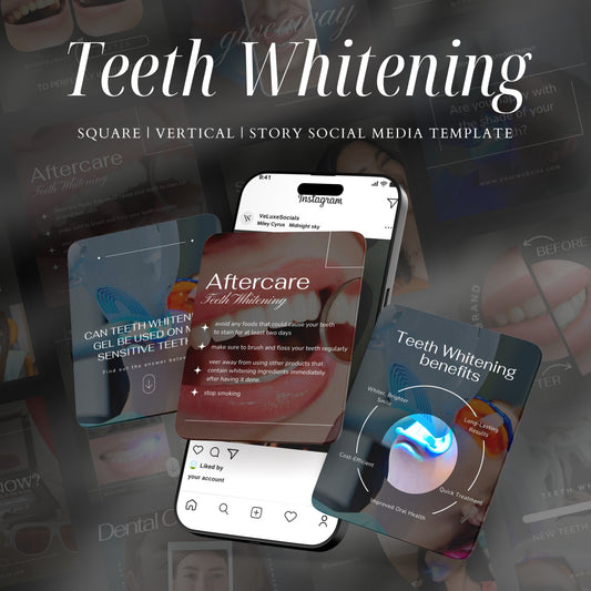 Teeth Whitening Social Media Templates
