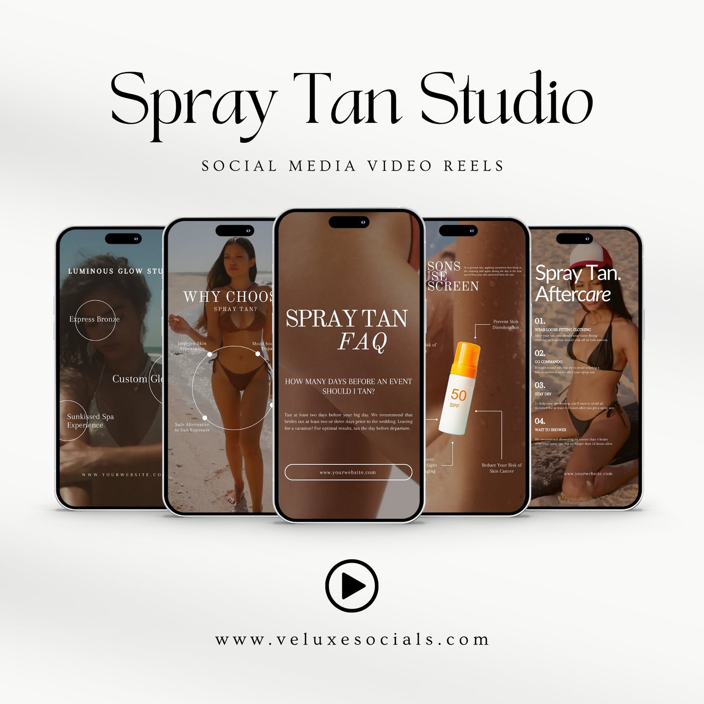 Spray Tan Social Media Video reels