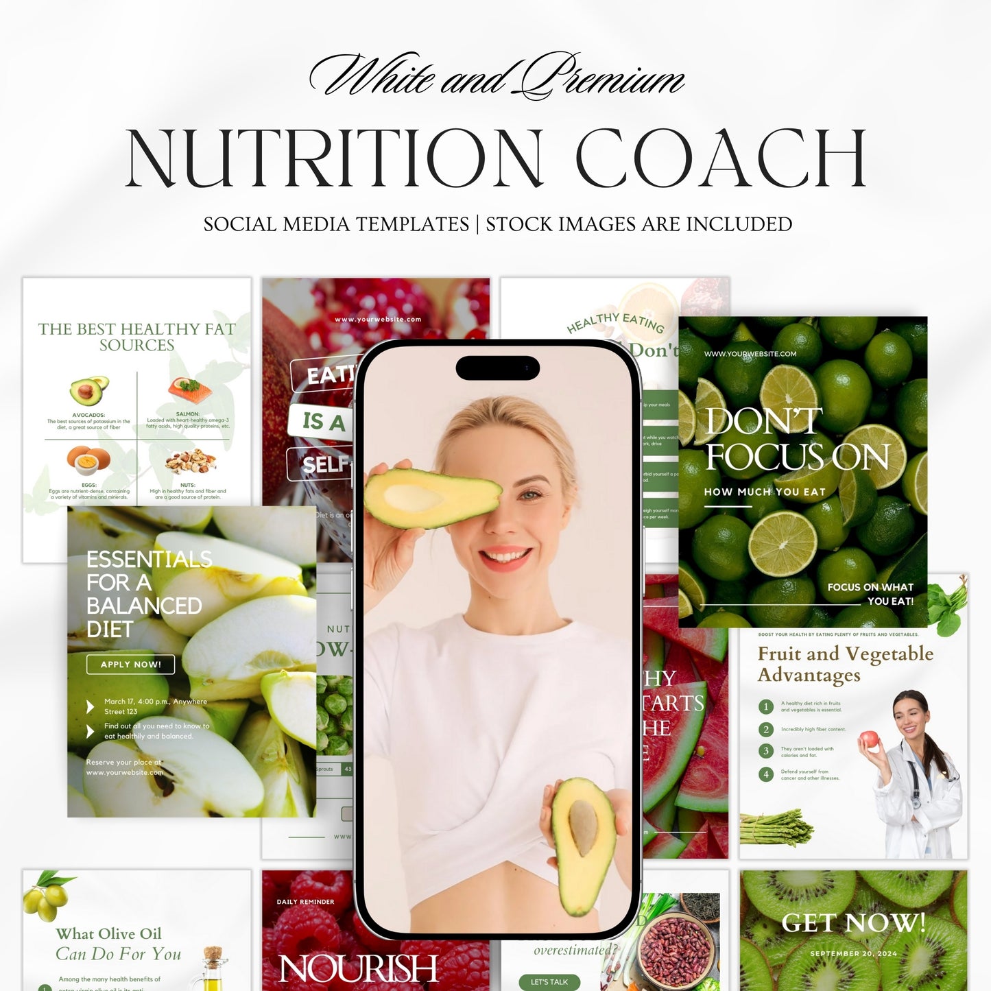 Nutrition Coach social media template