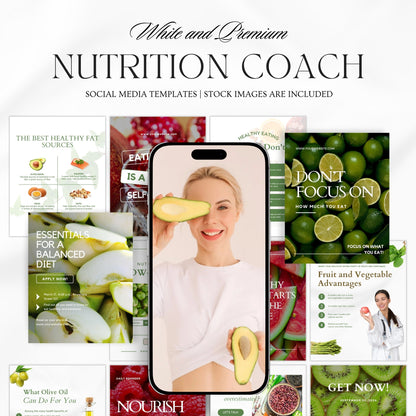 Nutrition Coach social media template