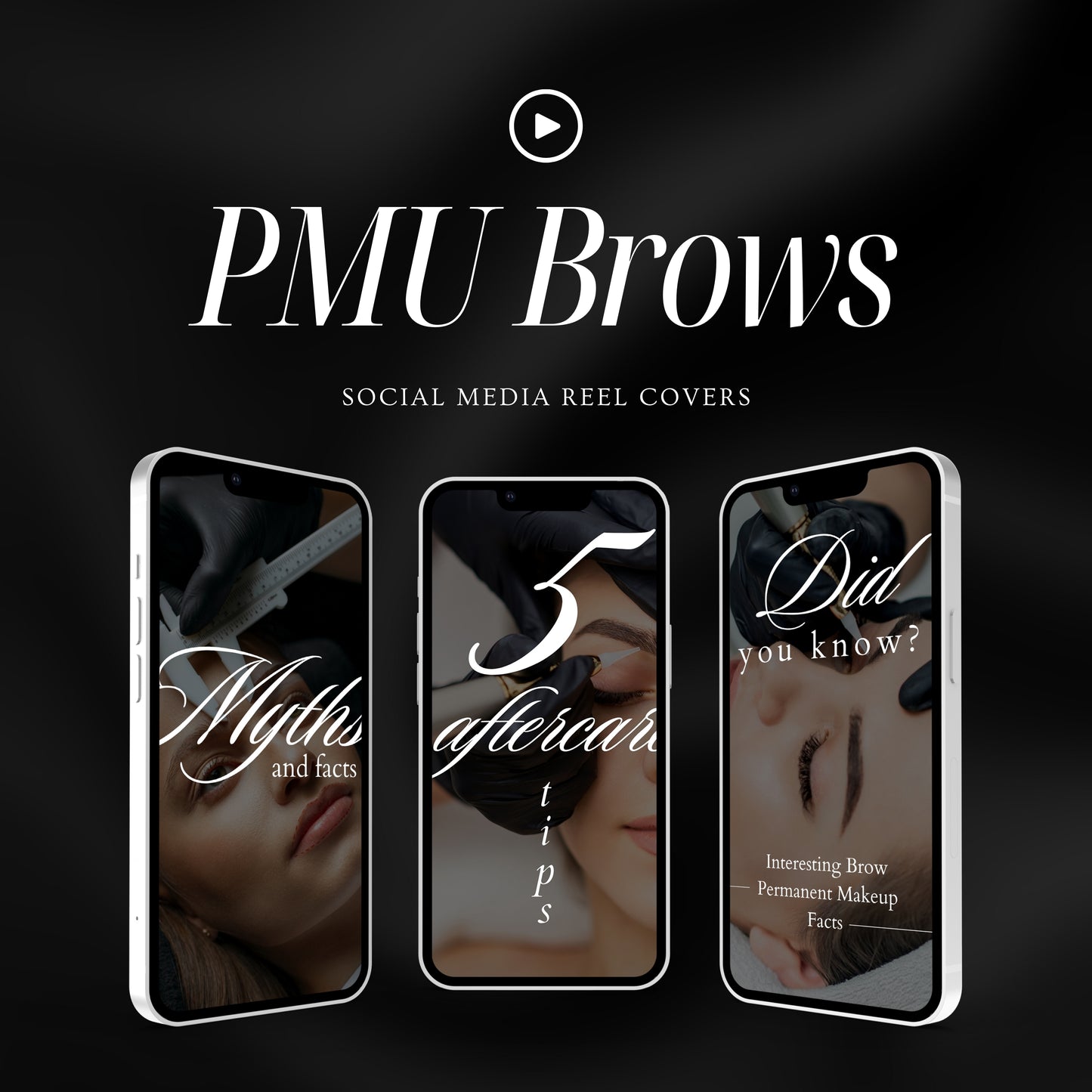 25 couvertures de bobine de sourcils PMU