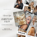 Hairstylist Light Social Media Template