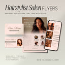 Hairstylist Printable Flyers | Business Card Template