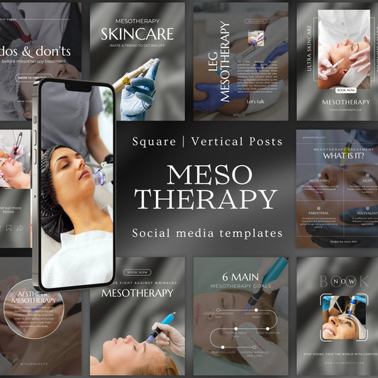 Mesotherapy social media templates