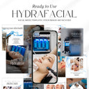 Hydrafacial social media posts