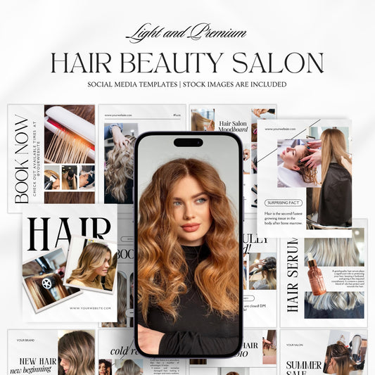 Hairstylist Light Social Media Templates