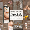 Brown Waxing Instagram Templates