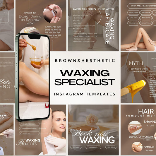 120 Brown Waxing Instagram Templates