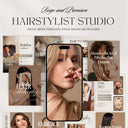 Beige Hairstylist social media template