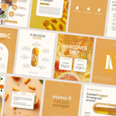 IV vitamin therapy orange social media templates