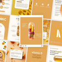 IV vitamin therapy orange social media templates