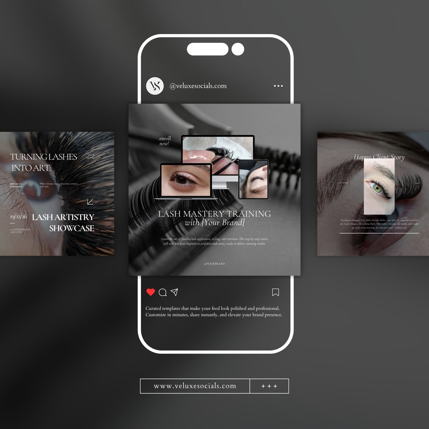Lash Artist Social Media Template Pack