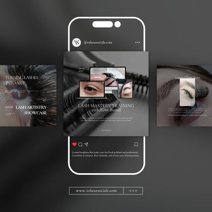 Lash Artist Social Media Template Pack