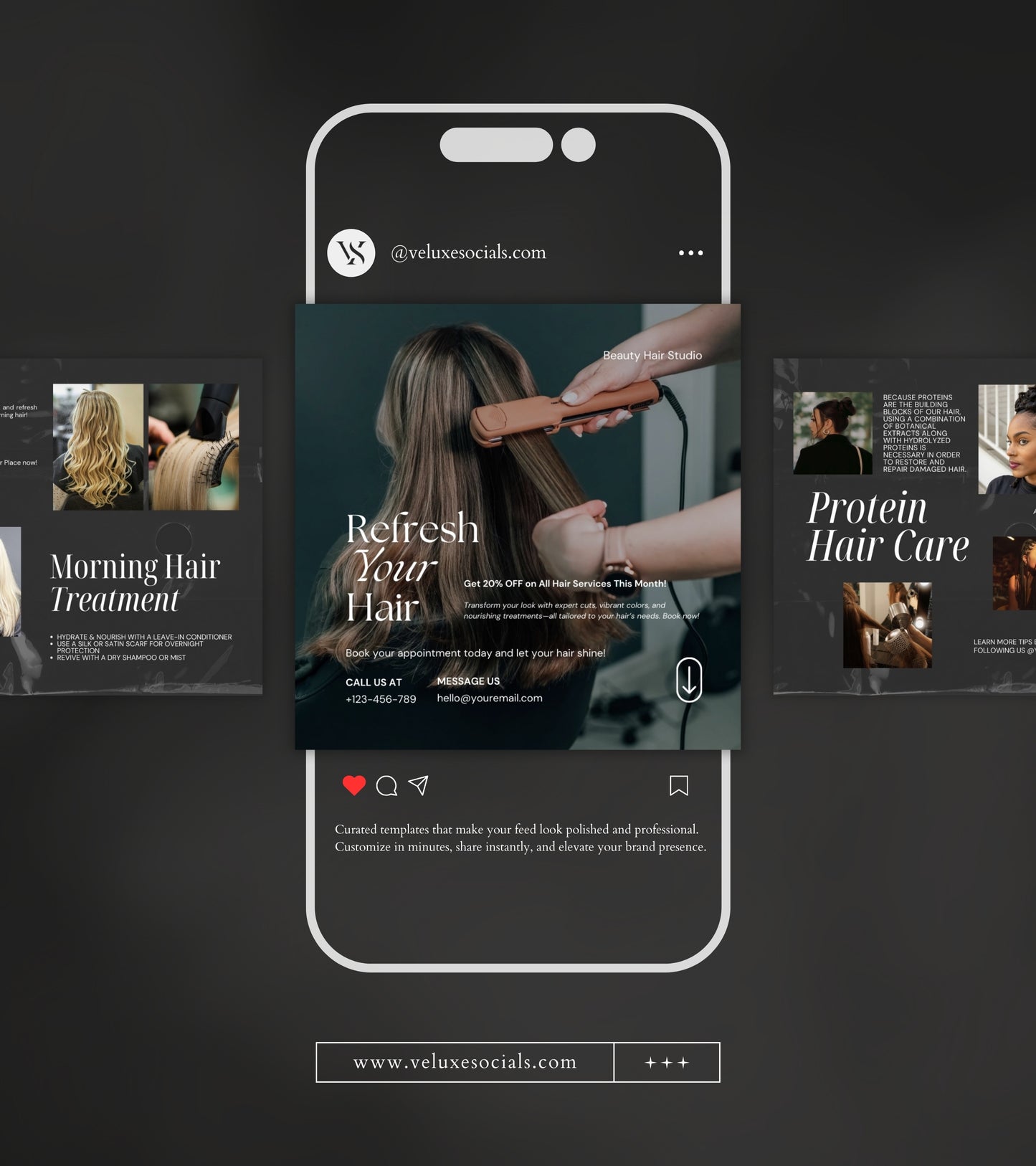 Black HairStylist Instagram Templates