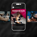 Massage Gun social media posts