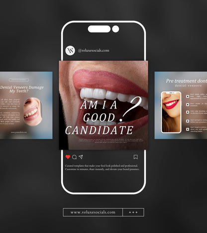 Dental Veneers Social Media Pack