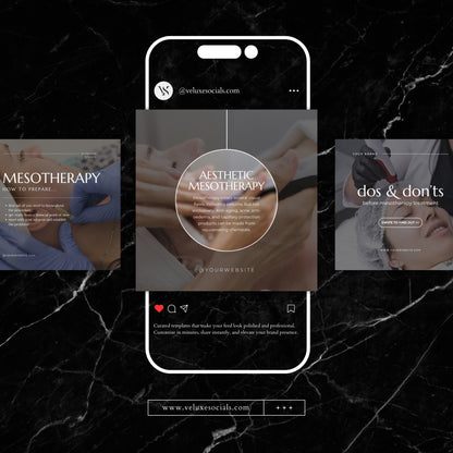 Mesotherapy social media templates