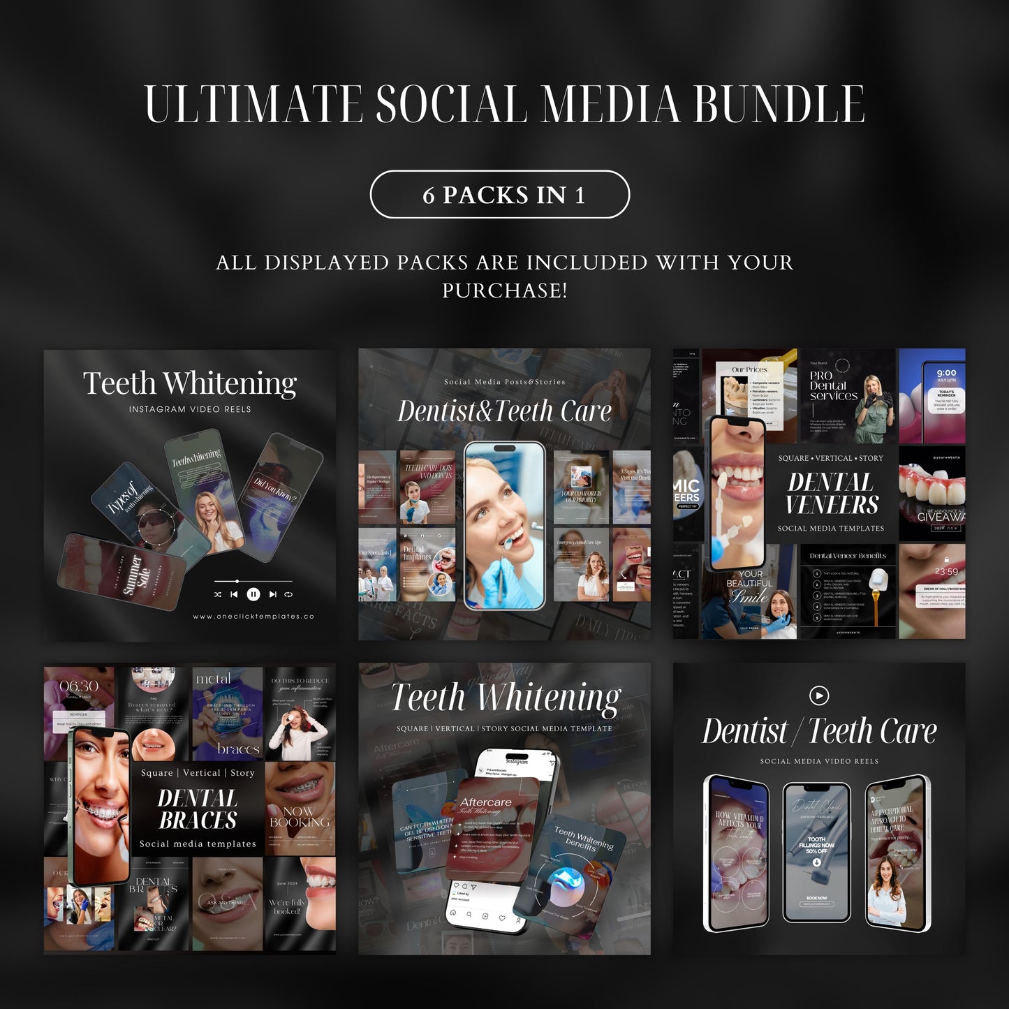 600 DENTAL CARE SOCIAL MEDIA BUNDLE