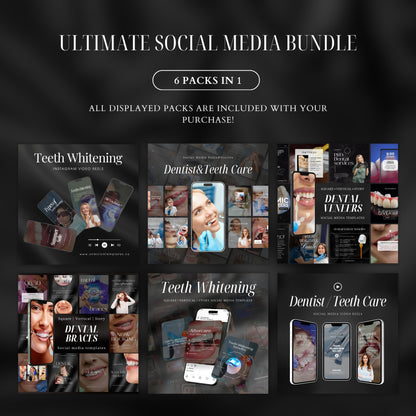 600 DENTAL CARE SOCIAL MEDIA BUNDLE