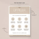 Lip Filler Aftercare Card
