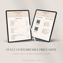Nail Artist | Salon Price List Template