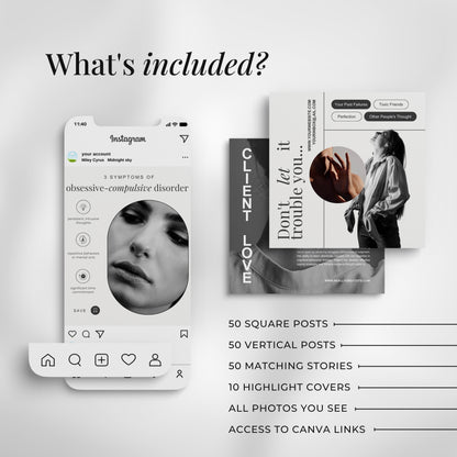Mental Health Coach Instagram Templates