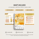 IV vitamin therapy orange social media templates