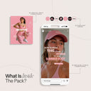 Fitness Girl Pink Social Media Template