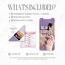 Purple Nail Technician Social Media Templates