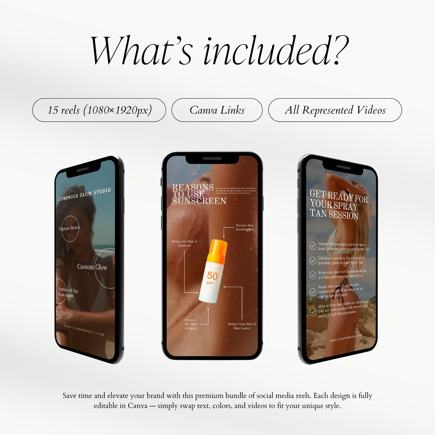 Spray Tan Social Media Video reels