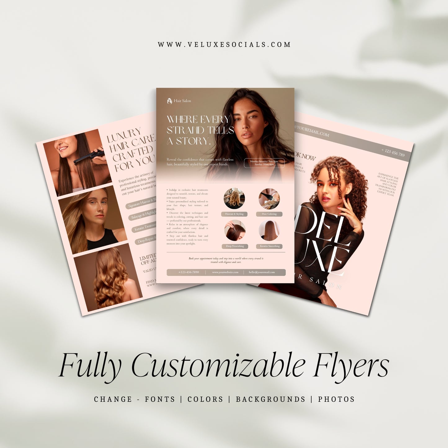 Hairstylist Printable Flyers | Business Card Template