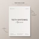 Teeth Whitening Aftercare Card