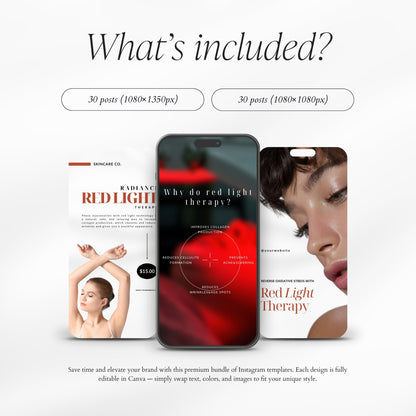 Red Light Therapy Social Media Pack