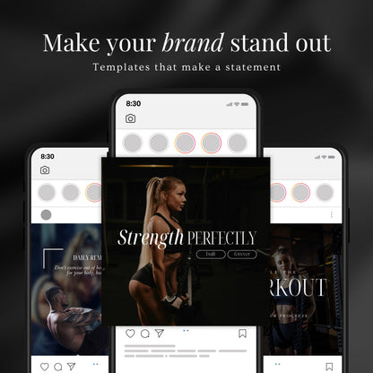 Fitness Coach Social Media Quote Templates
