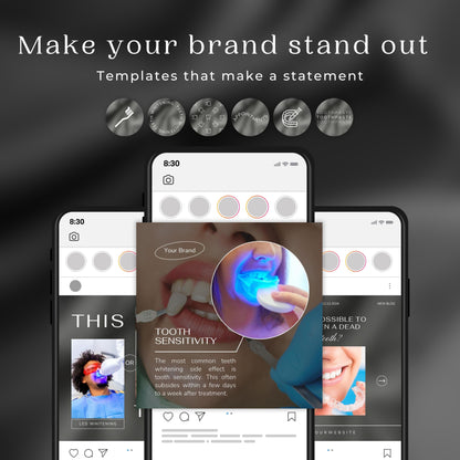 120 Teeth Whitening Instagram Templates