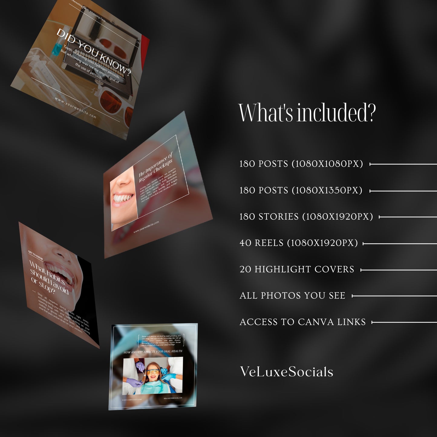 600 DENTAL CARE SOCIAL MEDIA BUNDLE